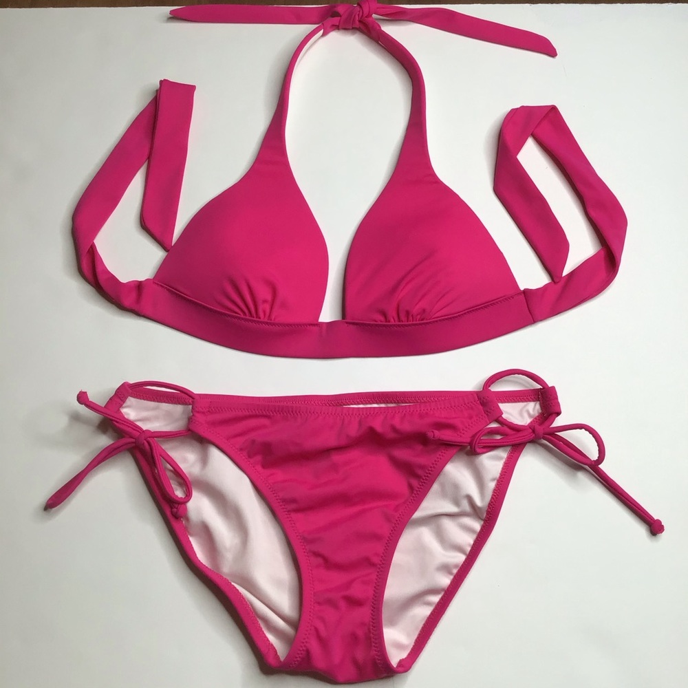 Hot pink bikini